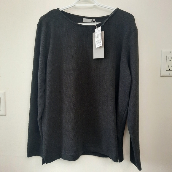 NWT B.Young Black Long Sleeve Blouse - Picture 1 of 5